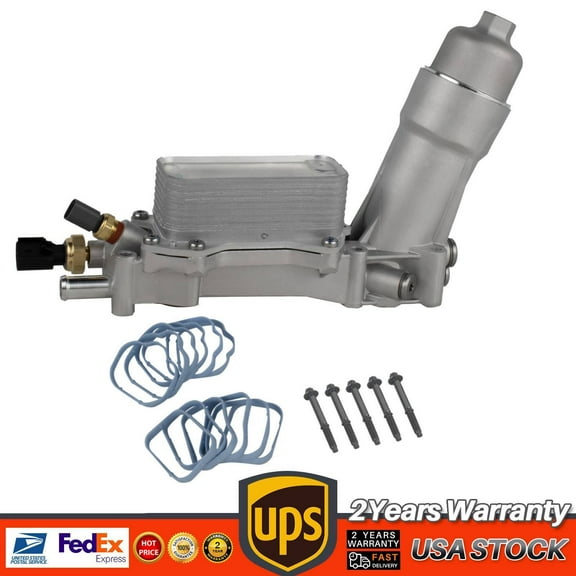 Aluminum Engine Oil Cooler Filter Housing Fits 11-16 for Dodge for Jeep for for CHRysler Ram36L