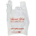 thumbnail image 3 of KOVOT –Pack of 2000 Bulk Plastic Shopping Bags– "Thank You For Shopping With Us" – 21x12 inches White T-Shirt Bags – For Grocery Store, Restaurants, Bakeries, Convenience Store, Disposable Shopping B, 3 of 4