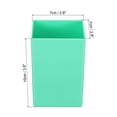 thumbnail image 2 of Unique Bargains Pencil Holder Plastic Pen Makeup Brush Holder Square Desktop Organizer Green, 2 of 6