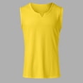 thumbnail image 6 of Hessimy Men's Cotton Tank Undershirts Pack, Moisture-Wicking Tanks, lightweight Cotton Tank Undershirts（Yellow,XXL), 6 of 6