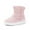 Pink, variant on GJSYRH Toddler Snow Boots Kids Girls Boys Winter Lightweight Waterproof Warm Lined Boots Pink 4-4.5 Years