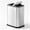 Silver, variant on 2.1 Gal Bathroom Trash Can with Swing Lid, Stainless Steel Small Garbage Can Spaces Toilet Side