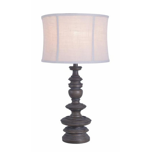 Kenroy Home 35319WAL Lampe de Table Rose 28 Po - Bois de Noyer