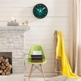 thumbnail image 3 of Wall Clock, Brown Wooden Board Silent Non Ticking Battery Operated Round Decorative Indoor Outdoor Clocks for Living Room Kitchen Bedroom Bathroom Patio 12", 3 of 6
