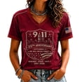 thumbnail image 2 of Never Forget 9/11 Shirt for Women Patriotic Memorial Graphic Tee Courage Patriotic Hope 9-11 Memorial Shirt, 2 of 4