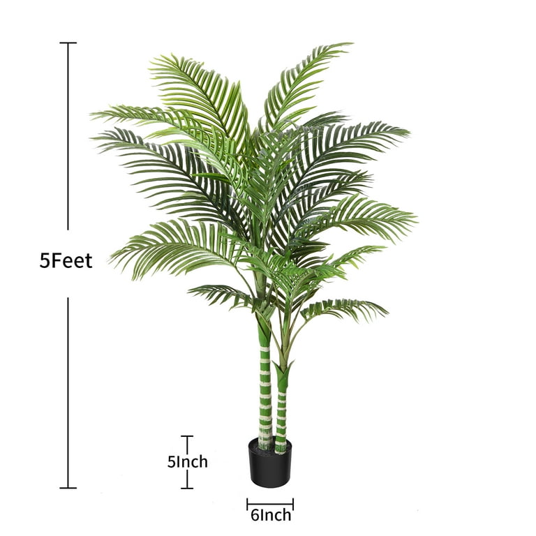 Artificial Palm Tree, Faux Plants for Home Decor Indoor, Fake