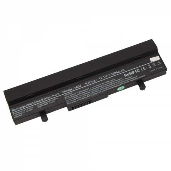 Replacement for ASUS Eee PC 1005HA-EU1X-BK 4400mAh 48Wh 6 Cell Li-ion 10.8V Black Laptop/Notebook Compatible Battery