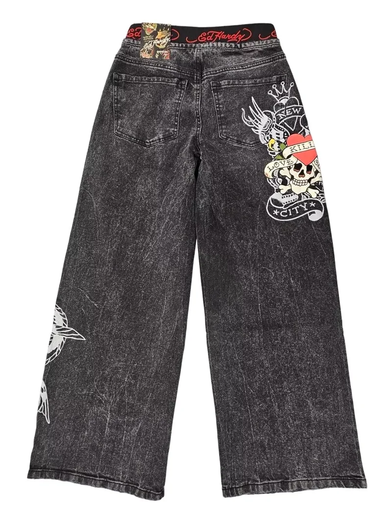 Ed Hardy LKS Dragon Front Zip Jean Pants - WEHD8700-1