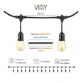 thumbnail image 3 of Serie De Luces Led 24 Focos Vintage 15 Metros 24w Viny Electric S.A. de C.V., 3 of 7