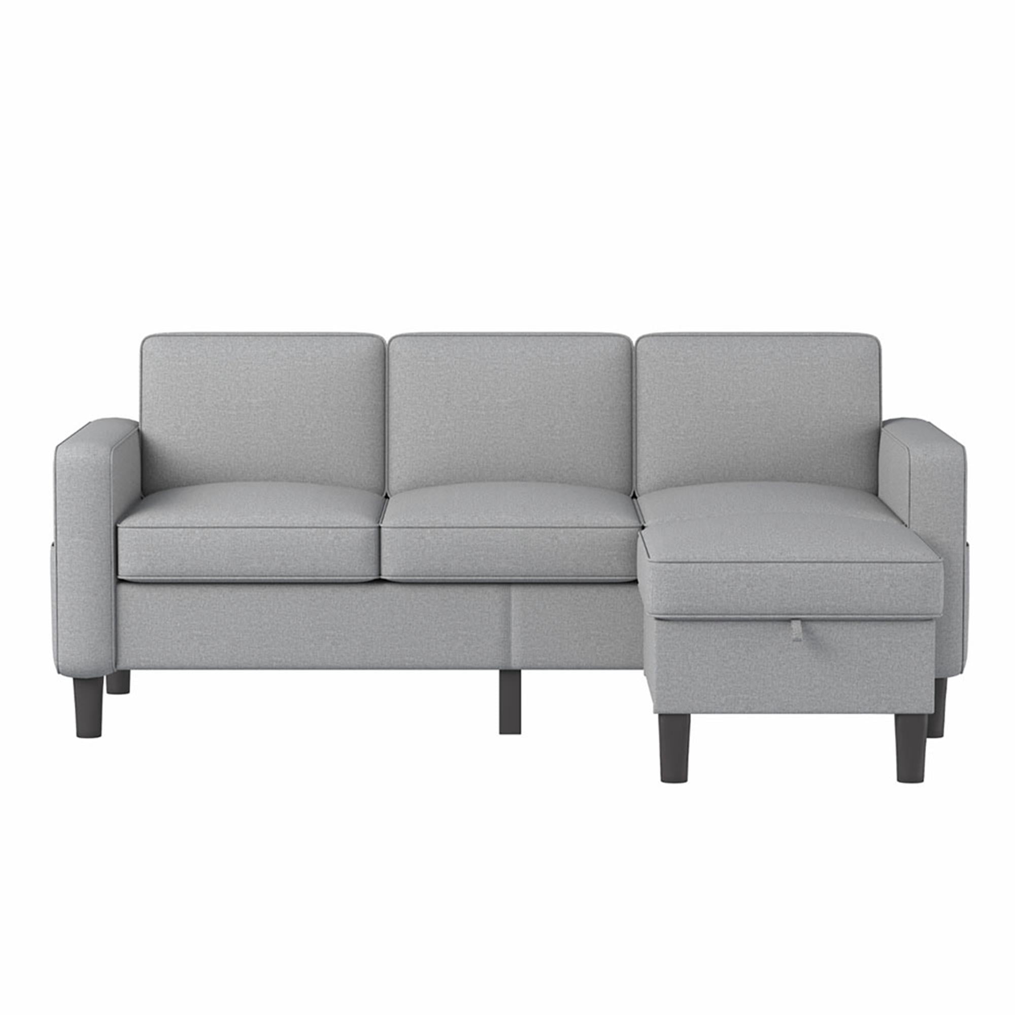 Kadyn Sectional Sofa Couch, L-Shaped Couch, 3-Seat Small Sectional Sofa for Living Room, Apartment, Small Space (Light Gray) Kadyn Sectional Sofa Couch, L-Shaped Couch, 3-Seat Small Sectional Sofa for Living Room, Apartment, Small Space (Light Gray)