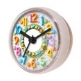 thumbnail image 4 of hengtong Bathroom Shower Clock Educational Clock Colorful Modern Compact Small for Mirror white, 4 of 10
