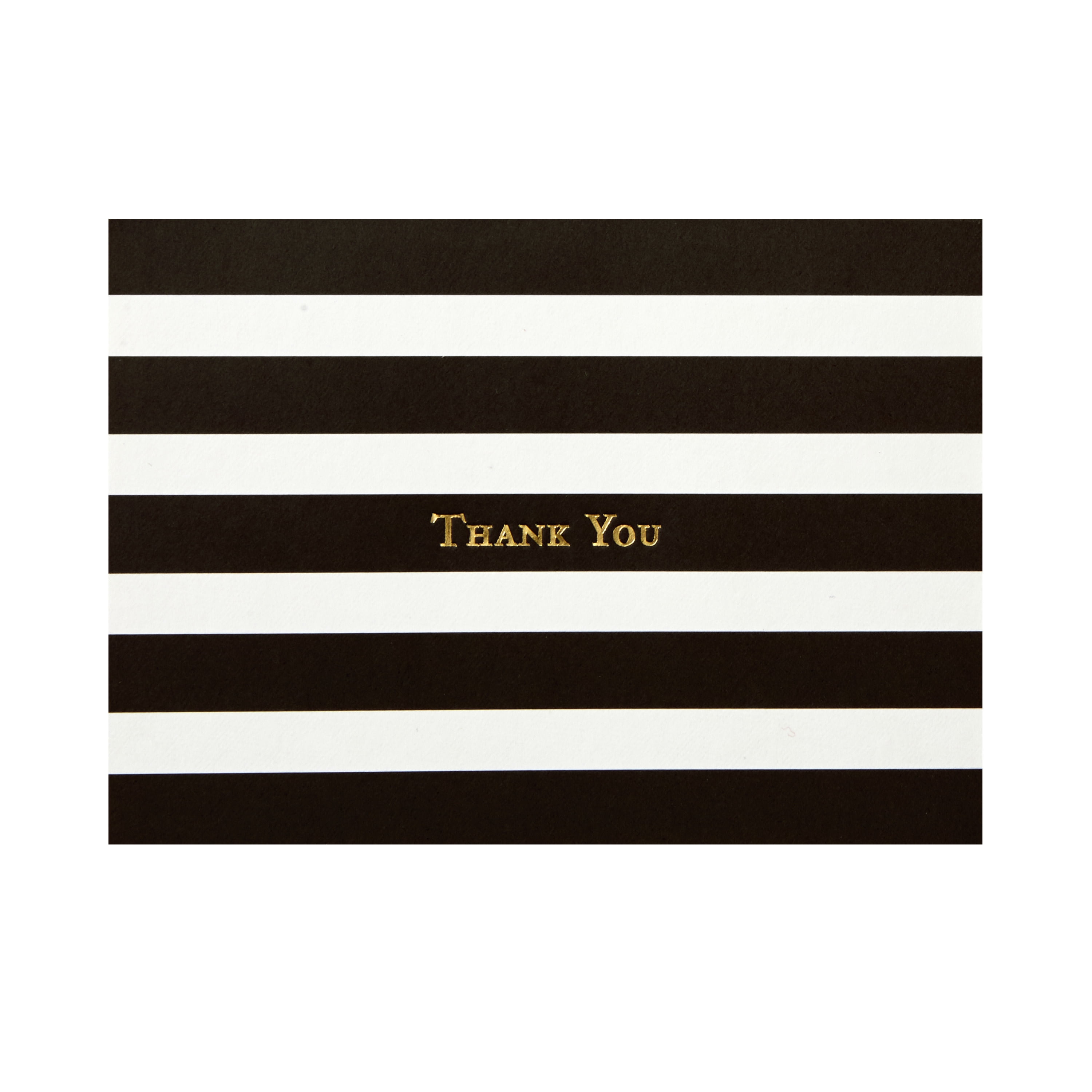 Hallmark Boxed Blank Thank You Notes (Black-and-White Striped), 40 Count