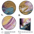 thumbnail image 3 of Designart "Purple And Blue Realities On Canvas II" Abstract Painting Wall Decor, 3 of 5