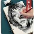 thumbnail image 1 of Xihbxyly Cuaderno de Arte Desmontable, Papel Grueso para Proteger La Tinta, Versátil para Dibujar, Escribir En Diario y Tomar Notas, Tamaño Portátil para Mochila, 32 K (130 X 188 Mm) / 16 K (188 X 26, 1 of 6