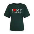 thumbnail image 5 of Meichang T-Shirts Graphiques pour Femmes Valentines Day T-Shirts Mignons à Cœur T-Shirts Graphiques Décontractés à Col Rond Hauts à Manches Courtes Coupe Ample T-Shirts de Fête Valentines Day, 5 of 5