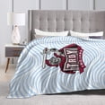 thumbnail image 4 of Troy University Logo Fleece Blanket, Very Soft Microfiber Flannel Blanket for Couch Warm and Cozy for All Seasons, 4 of 6