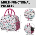 thumbnail image 6 of Lunch Bag Lunch Box for Women Reusable Insulated Lunch Bags,Water-Resistant Watermelon Pineapple Cooler Lunch Tote Bag, Large Capacity for Work Travel Picnic, 6 of 6