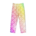 thumbnail image 4 of Sigee Fish Scale Print Men's Pajama Pants - Soft Lounge Sleep Bottoms with Elastic Waistband and Pockets-Large, 4 of 9