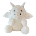 thumbnail image 3 of Juguetes de peluche de dragón con ala, muñeca de almohada de dragón volador de dibujos animados suaves, juguete de peluche de dragón para el hogar, Blanco, 3 of 10