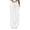 White, variant on BAVIRRA Junior Women's Multi Pocket Wide Leg Cargo Sweatpants, Drawstring Waist Heather Knit Casual Pants