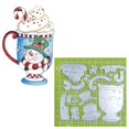 thumbnail image 3 of Troqueles de corte de Metal para Navidad, plantilla de bufanda con muñeco de nieve, foto de libro de recuerdos, decoración artesanal, molde de pan de jengibre en relieve, Navidad, 2022, 3 of 3