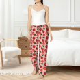 thumbnail image 5 of Uemuo Tomatoes Pattern Women's Wide Leg Palazzo Lounge Pants with Pockets Light Weight Loose Comfy Casual Pajama Pants-X-Large, 5 of 9
