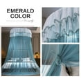 thumbnail image 3 of Luxurious Bed Canopy for Girls & Adults, Elegant Bed Curtain Canopy Drapes, Round Dome Lace Princess Canopies Netting, Dark Blue, 3 of 9