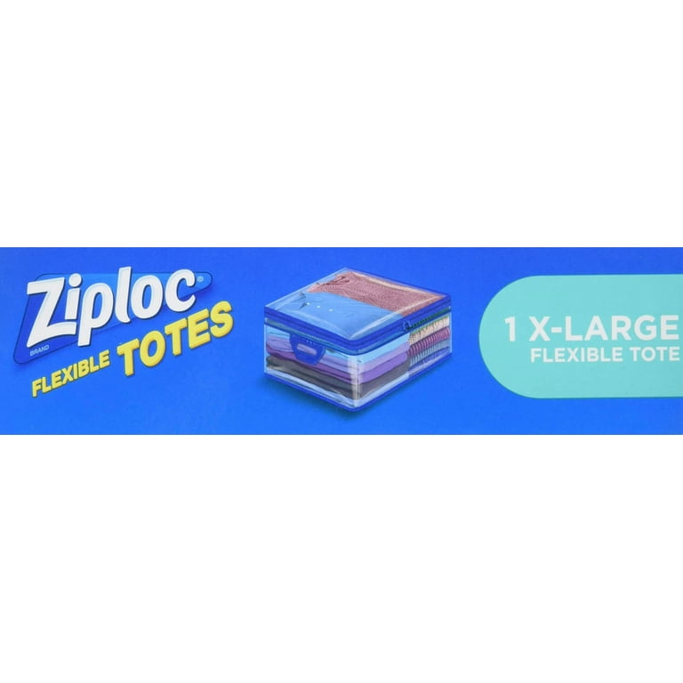 ZIPLOC XL Flexible Storage Tote 10 Gallon EXTRA LARGE zipper Totes Ziplock  70161
