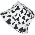 thumbnail image 2 of Fashion Cotton Unisex Summer Printed Bucket Hat Cow Print, 2 of 2