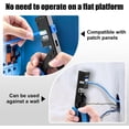 thumbnail image 2 of 90-degree angle crimping tool set, including 20 6-crimp connectors, certified black, 25 45 connectors, and 1 mini stripper, 2 of 4