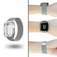 thumbnail image 1 of Correa metálica para apple watch + Case Protector de pantalla. Estilo Milanese.Tamaños: 44/42, 40/38 mm Mamá Pulpo Milanese mica completa, 1 of 6