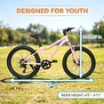 thumbnail image 4 of Ambifirner Mountain Bike 24 Inch For Women : Dual Disc Brakes 7 Speed Mountain Bike, Front Suspension ,Comfort Saddle, 4 of 9