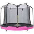 thumbnail image 1 of Trampolin 10ft 3m Brincolin Seguridad Empotrado Malla Lona de salto Negro Cobertor de resortes Rosa, 1 of 7