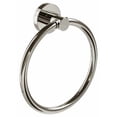 thumbnail image 4 of Ico Bath V67314 Lava 6-11/16" Wall Mounted Towel Ring - Nickel, 4 of 4