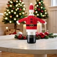 thumbnail image 4 of Christmas Wine Bottle Cover, Ongmies Knitted Xmas Bottle Sweater with Santa Hat for Wine, Champagne, and Beer Bottles, Christmas Ornaments, 4 of 5