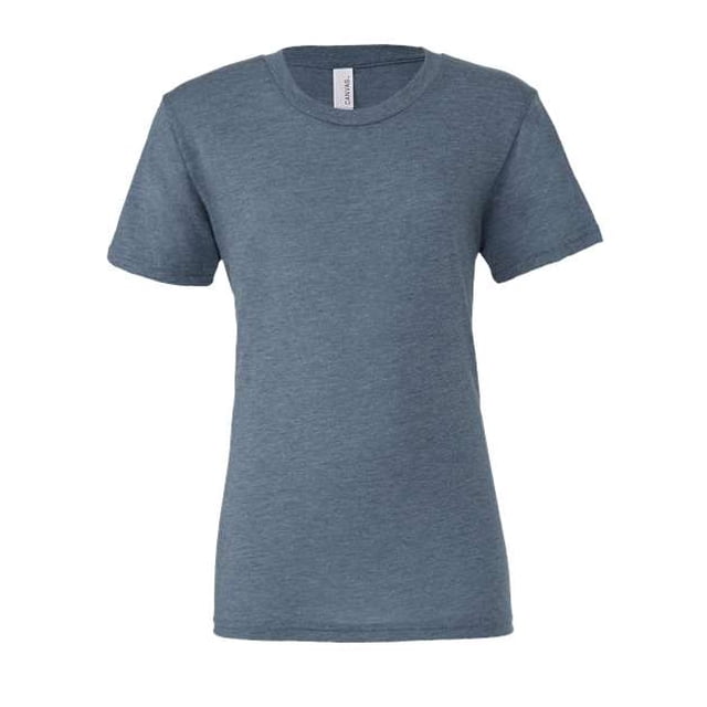 Playera de manga corta Triblend Bella+Canvas para hombre L Denim Triblend