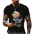 thumbnail image 6 of 2023 Year 3D Teddy Bear Printing Men T Shirt CasualO-neck Short Sleeve Tops Summer Street TrendHip Hop Harajuku Oversized Tees, 6 of 7