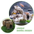 thumbnail image 3 of VERDANVERSE Handmade Resin Aquarium Decorative Cave Fish Tank Shrimp Shelter and Rustic Barrel Ornament, 3 of 6