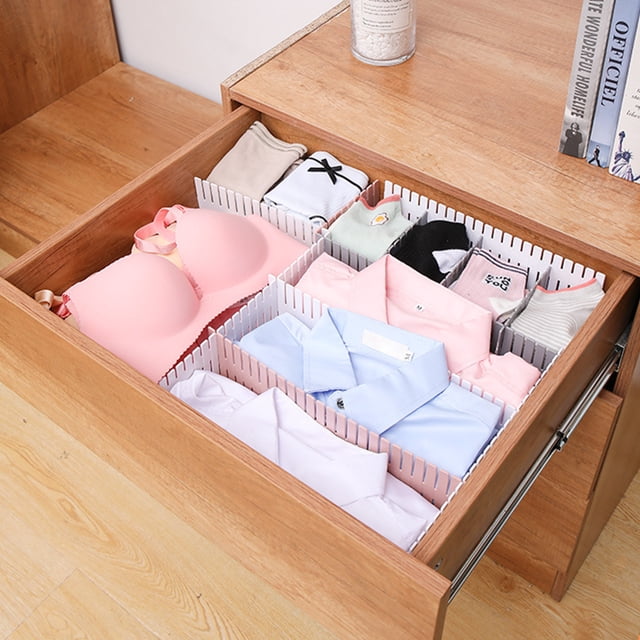 Adjustable Clapboard Drawer Separator Drawer Storage Partition 4PCS Drawer Divider Organizer Plastic Drawer Storage Partition Home Adjustable Clapboard ANGGREK Otros