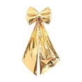 thumbnail image 3 of Large Yellow Christmas Bow Decorations, 43.31 Inch Oversized Metallic Fabric Big Bow Hanging Ornament for Christmas Tree Wall Window Arch Home Party Indoor Outdoor Holiday Decor, 3 of 10