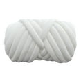 thumbnail image 3 of Hilo grueso, hilo jumbo, lavable, suave, 500 g, para crochet, trenzado, nudo voluminoso Blanco, 3 of 9