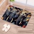 thumbnail image 5 of Elephant Area Rugs: Polyester Non-Slip Kitchen Mat Office Rug - Machine Washable, 5 of 6