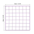 thumbnail image 2 of Unique Bargains 14x14" Wire Grid Panel, 1 Pack Metal Mesh Wall Decor Decorative Panels Board Photo Display Hanging, Purple, 2 of 5