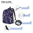 thumbnail image 5 of Daiia Floral Hippie Mushrooms Vintage Canvas Backpack for Men and Women ,Hiking Backpack,Travel Laptop Bag for School,Large Capacity Backpack, 5 of 8