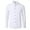 White, variant on Men's Slim Fit Long Sleeve Dress Shirt - Stretch -Free Polyester Spandex, Button Down, Business Casual, 41-46 Sizes