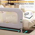 thumbnail image 3 of Barandilla de protección de cama Abdtech para niños pequeños, elevadora plegable, 120 cm, 3 of 9
