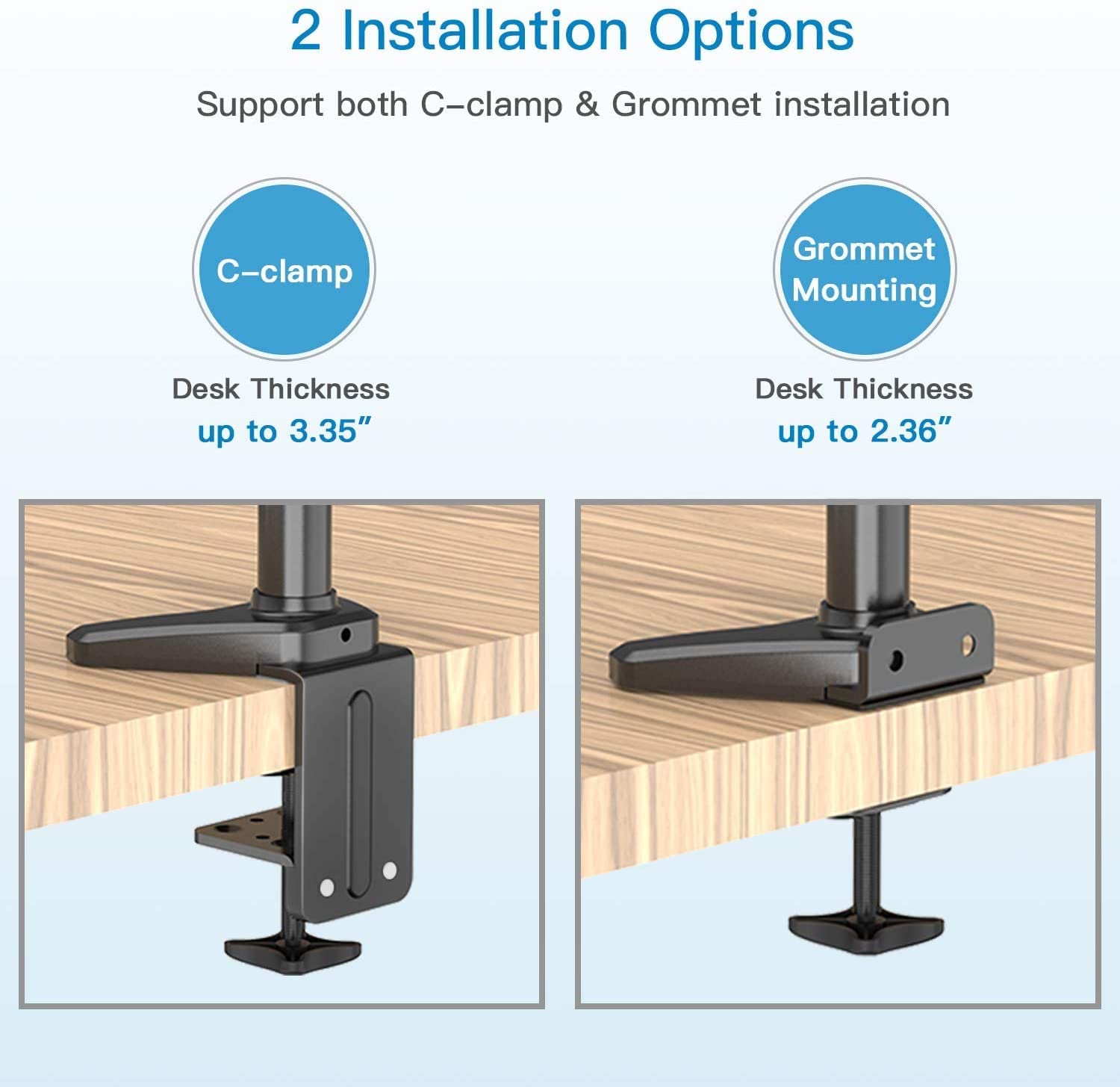 HUANUO Dual Monitor Mount Stand 