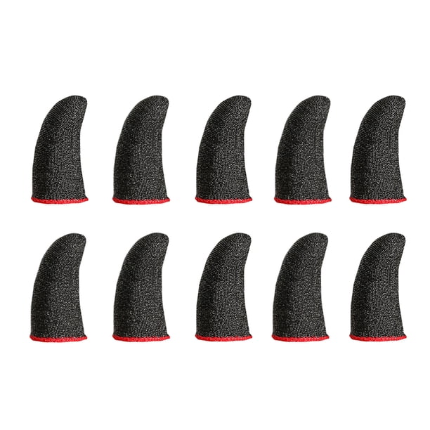 Injueey Juego móvil Mangas para los dedos Pantalla táctil Ultrafino Antideslizante Cubiertas elásticas a prueba de sudor Guantes de jugador Videojuegos y accesorios No.02