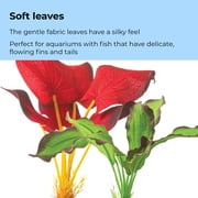 biOrb Small Green & Red Silk Plant Set - Aquarium Plant Decoration
