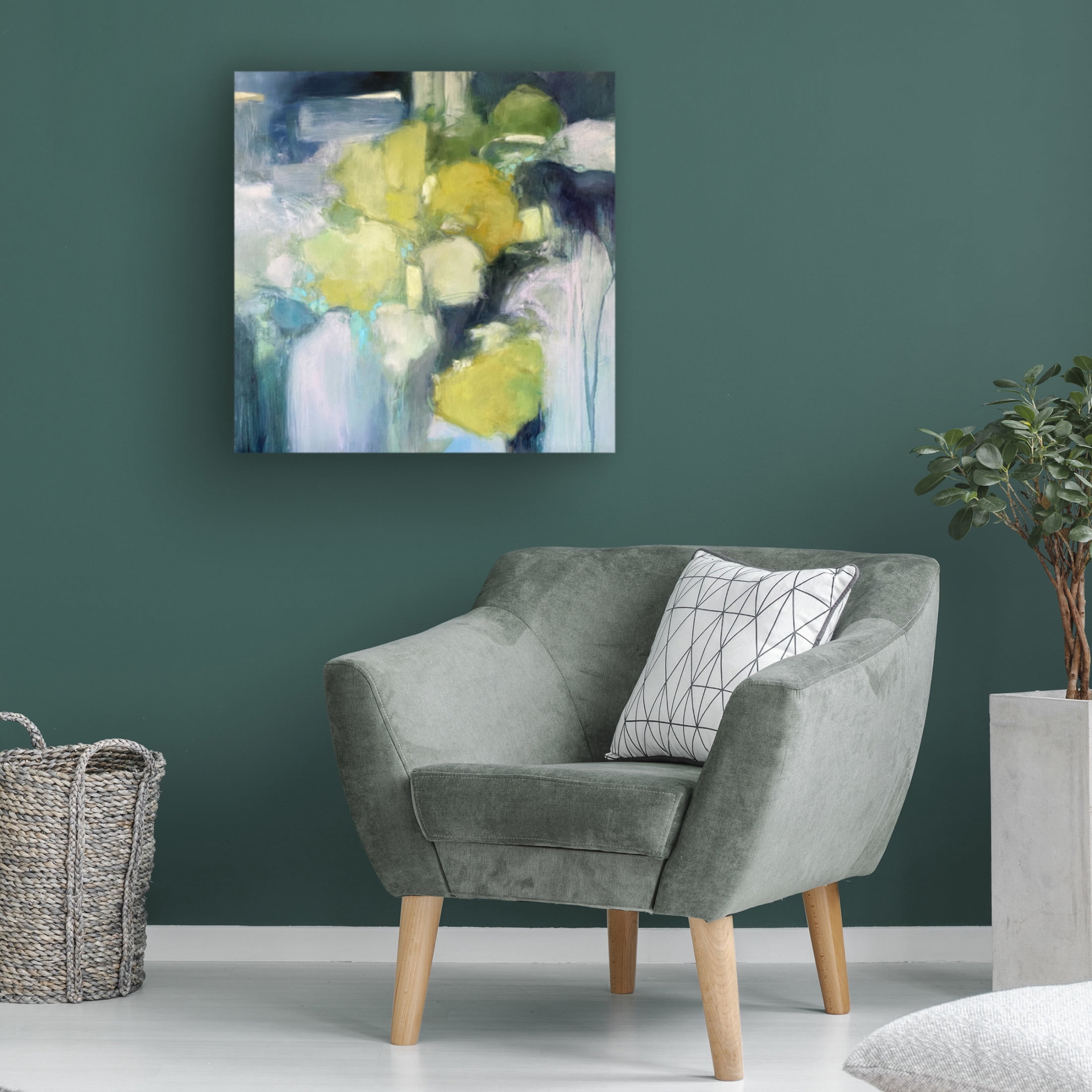 Canvas Wall Art - Julia Purinton 'Forest Bathing' Wall Art for Living Room, Bedroom, or Office D?cor by Trademark Fine Art - 35 x 35 Inches